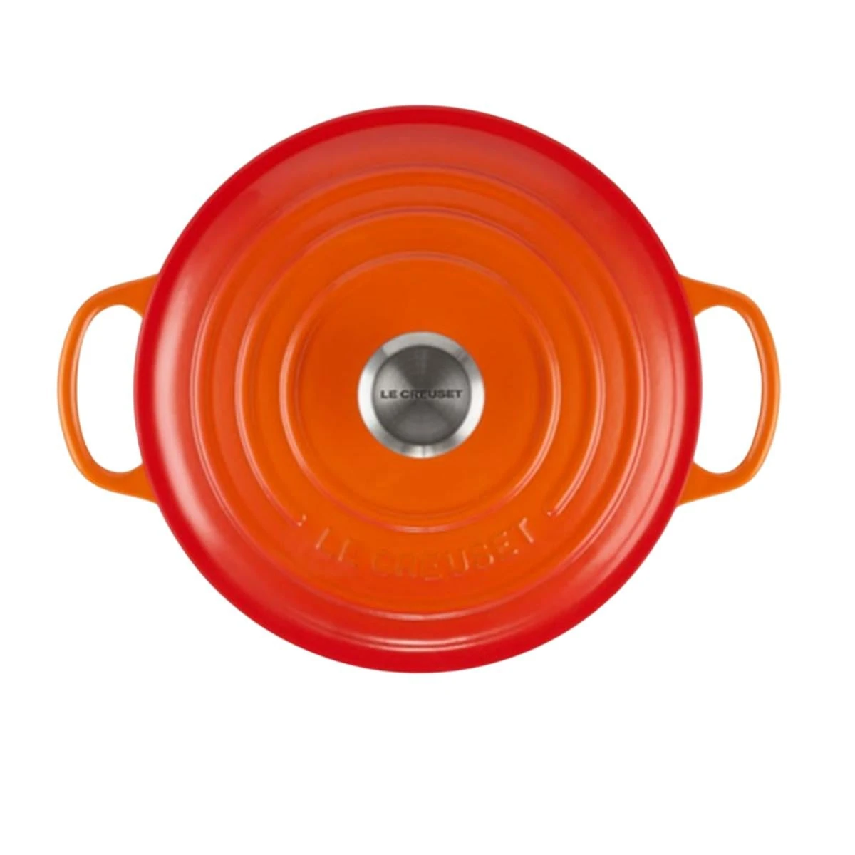 Le Creuset Cocotte Evolution in ghisa 26 cm arancio per slow cooking e servizio premium.